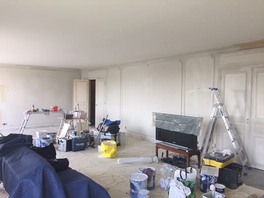 Peinture décorative, préparation des surfaces, peinture intérieure