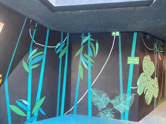 Décoration d'un mur,Décor peint en extérieur par Terres de couleur, fresque murale, peinture décorative