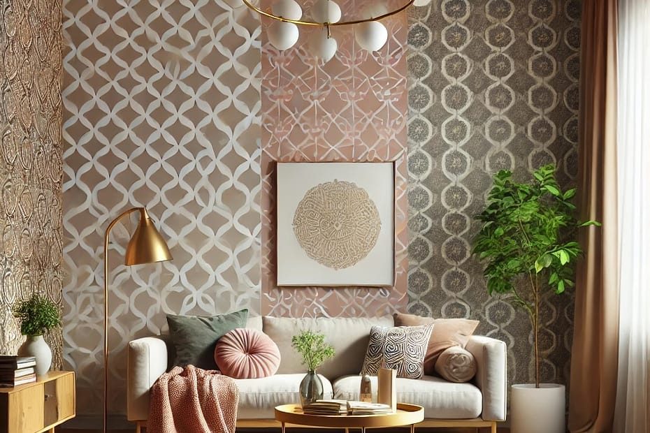 papier peint et peinture en décoration intérieure