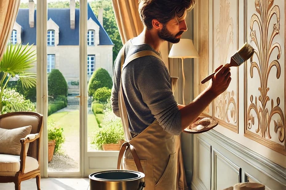 peintre intérieur a Rémalard dans le Perche